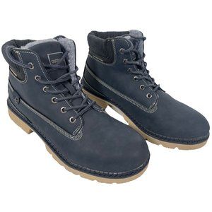 Men’s Hiking Boots Ankle High Lace Up Navy Blue Men’s Size 11.5 US 45 EU